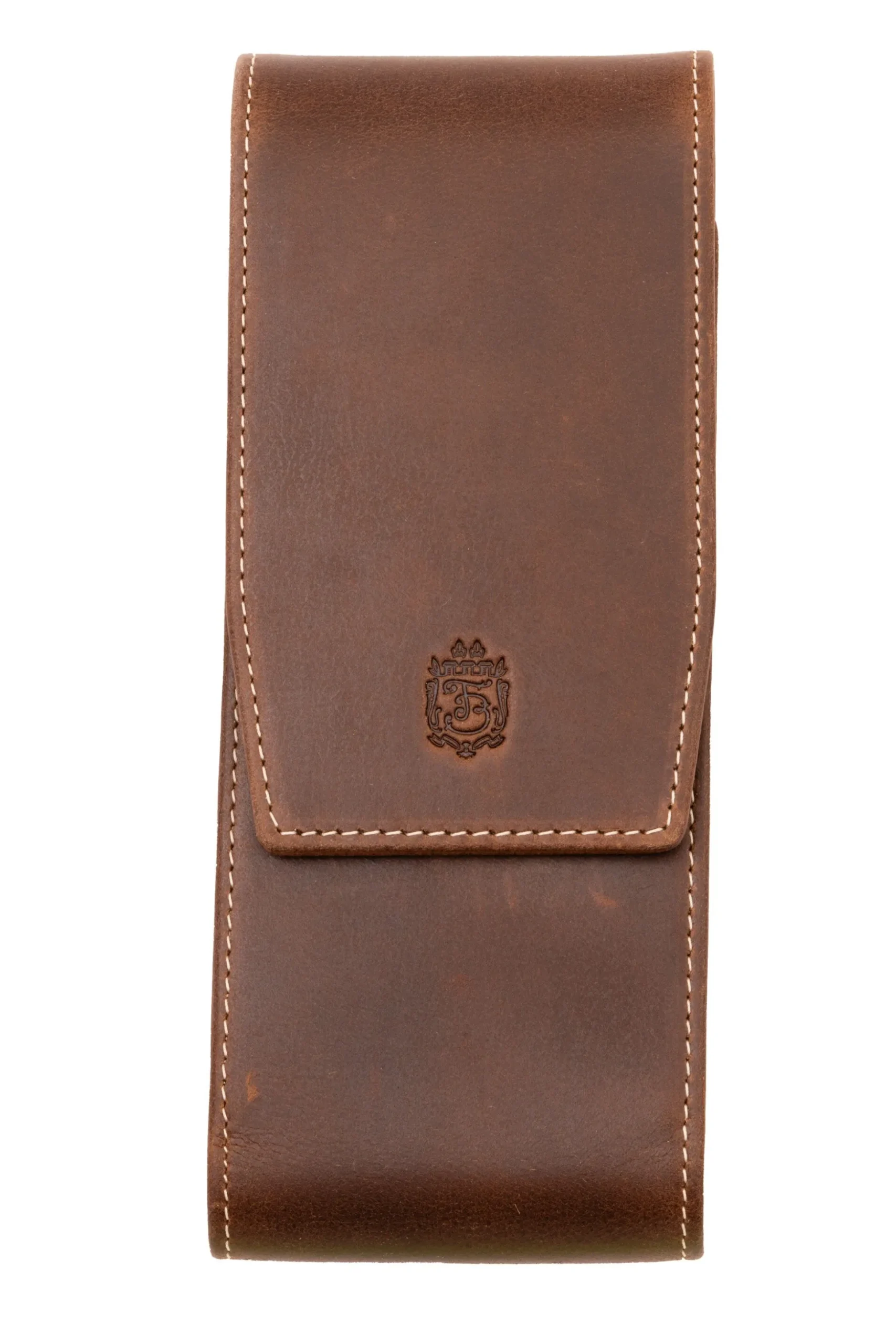Antique Mahogany Montecristo Leather Pen Case