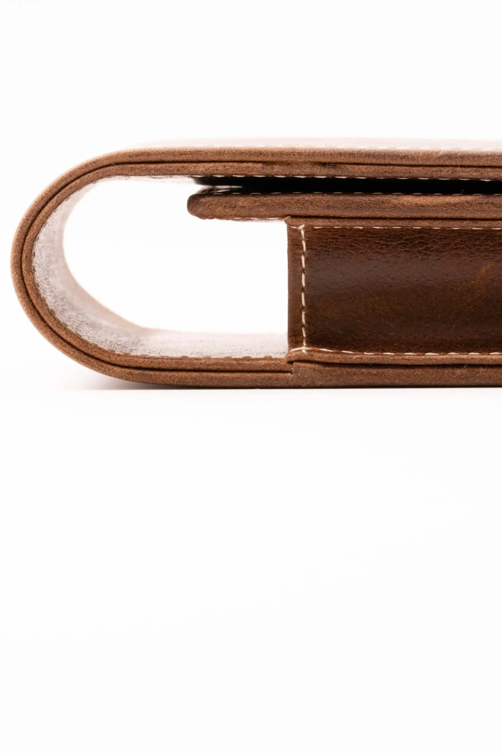 Antique Mahogany Montecristo Leather Pen Case