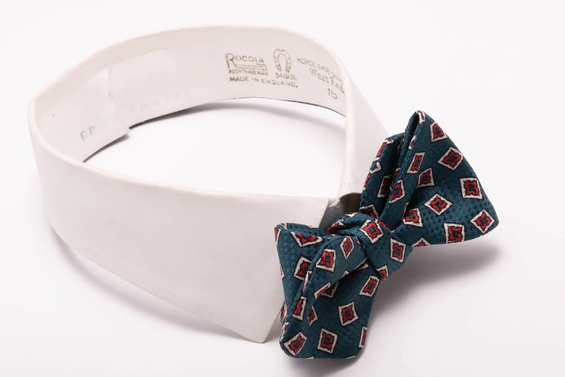 Aqua Green Jacquard Woven Bow Tie