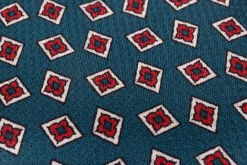 Aqua Green Jacquard Woven Bow Tie