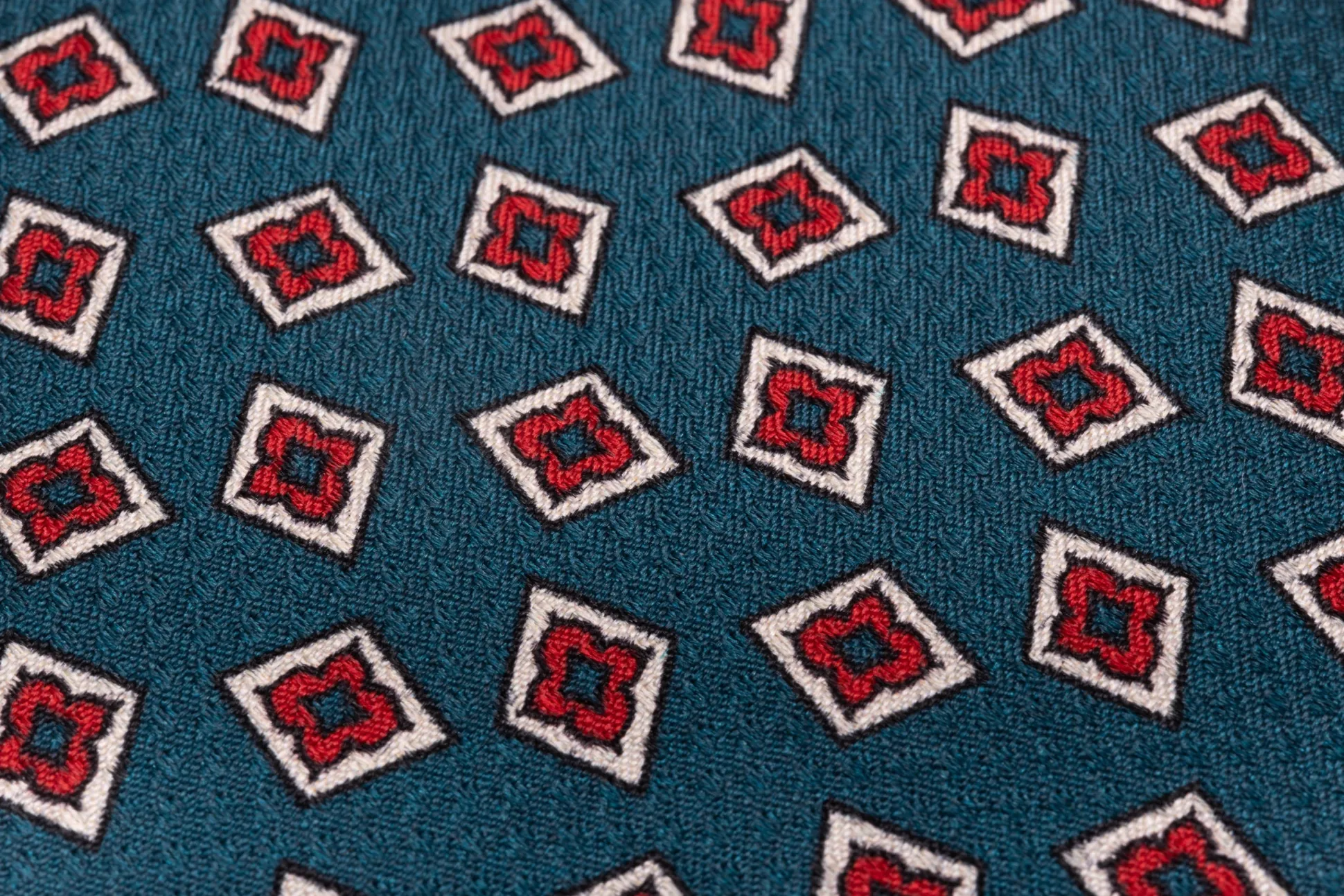 Aqua Green Jacquard Woven Bow Tie