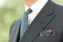 Aqua Green Jacquard Woven Tie