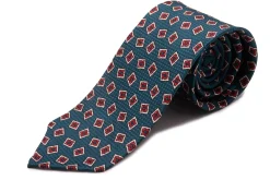 Aqua Green Jacquard Woven Tie