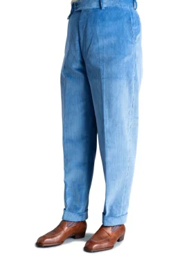 Azure Blue Stancliffe Corduroy Trousers