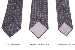 Battleship Gray Jacquard Woven Tie