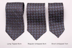 Battleship Gray Jacquard Woven Tie