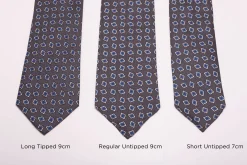 Battleship Gray Jacquard Woven Tie