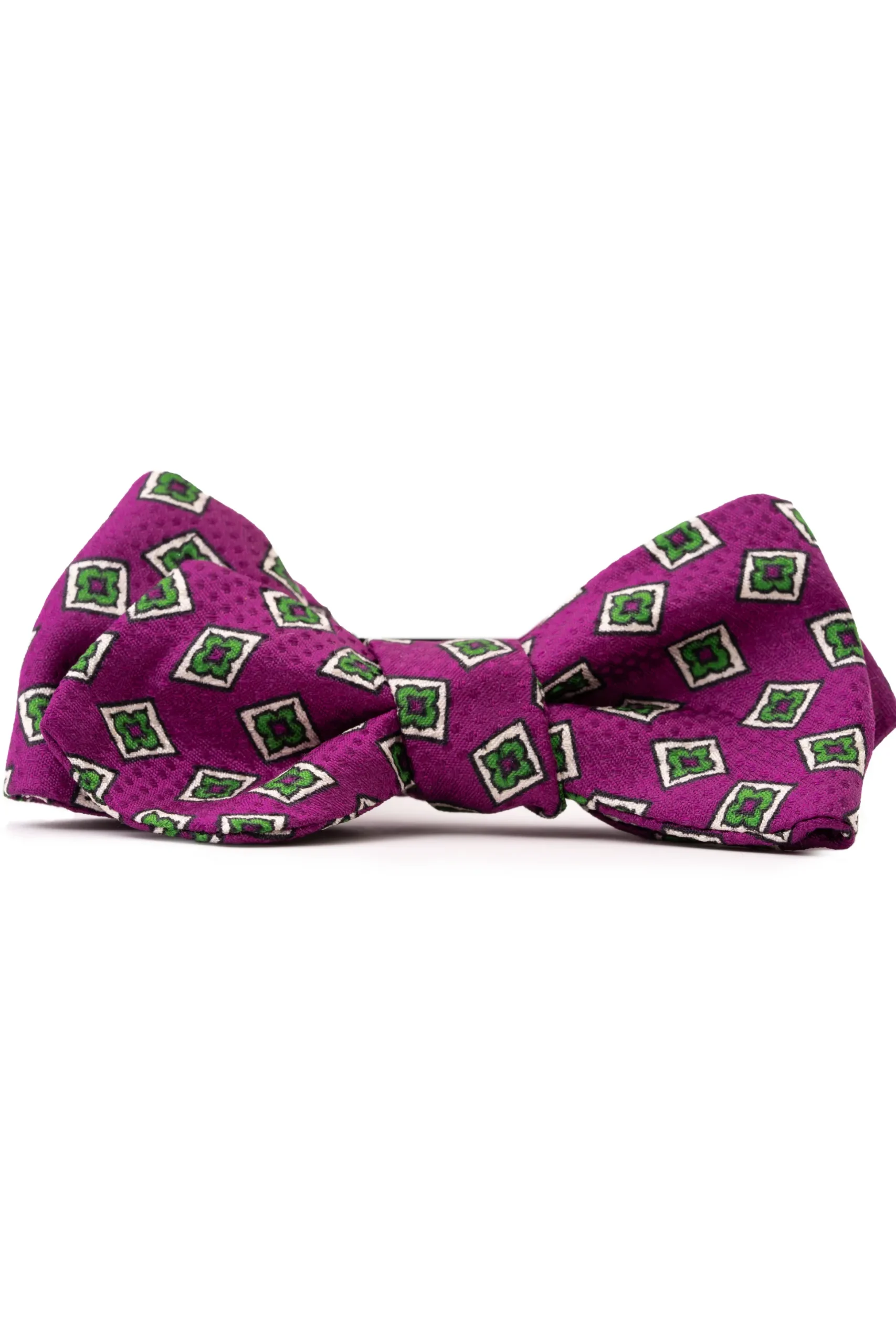 Begonia Purple & Diamond Jacquard Bow Tie