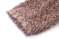 Beige & Brown Mottled Silk Knit Tie