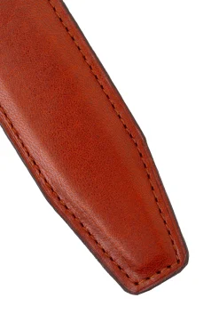 Bison Brown & Mid Brown Veg-Tan Reversible Leather Belt