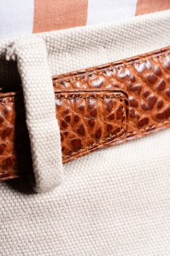 Bison Cognac & Burnt Umber Reversible Leather Belt