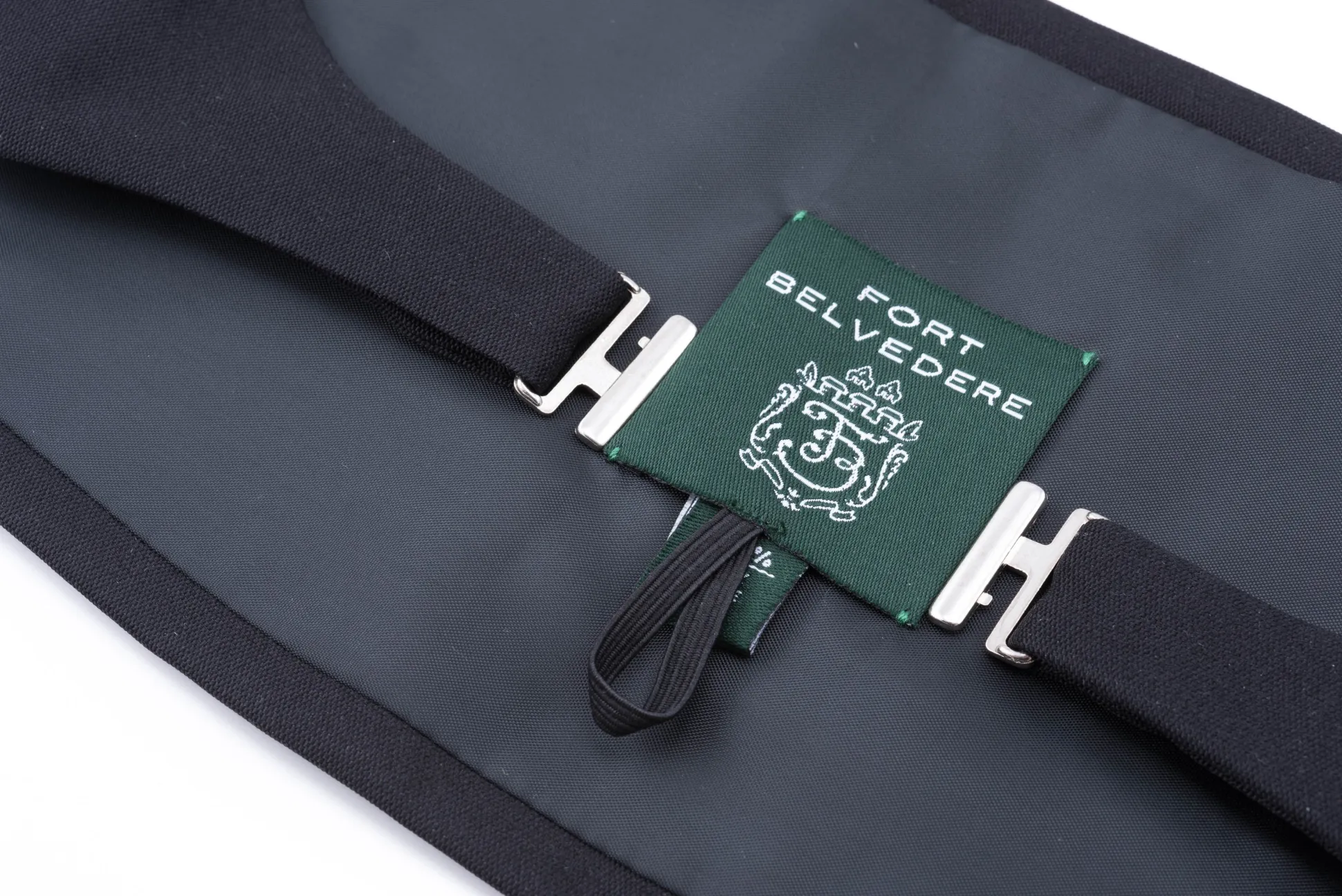 Black Barathea Silk Cummerbund