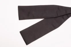 Black Batwing Silk Satin Bow Tie