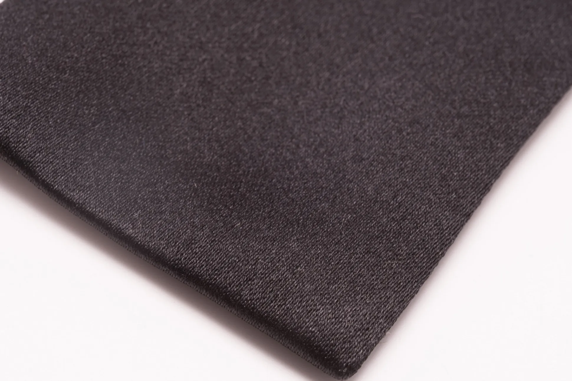 Black Batwing Silk Satin Bow Tie