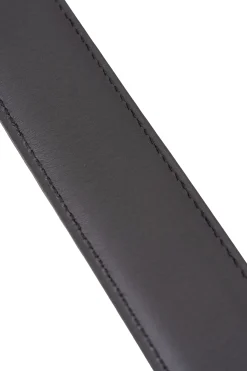 Black Boxcalf & Brown Russian Reindeer Reversible Leather Belt