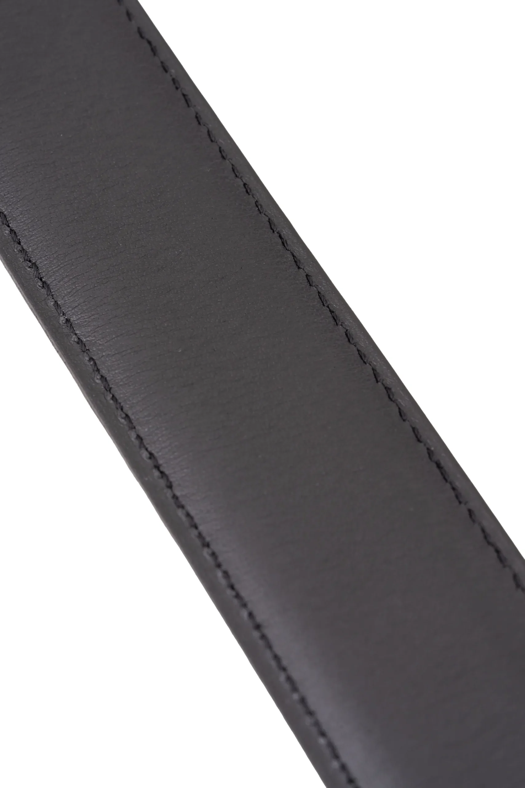 Black Boxcalf & Brown Russian Reindeer Reversible Leather Belt