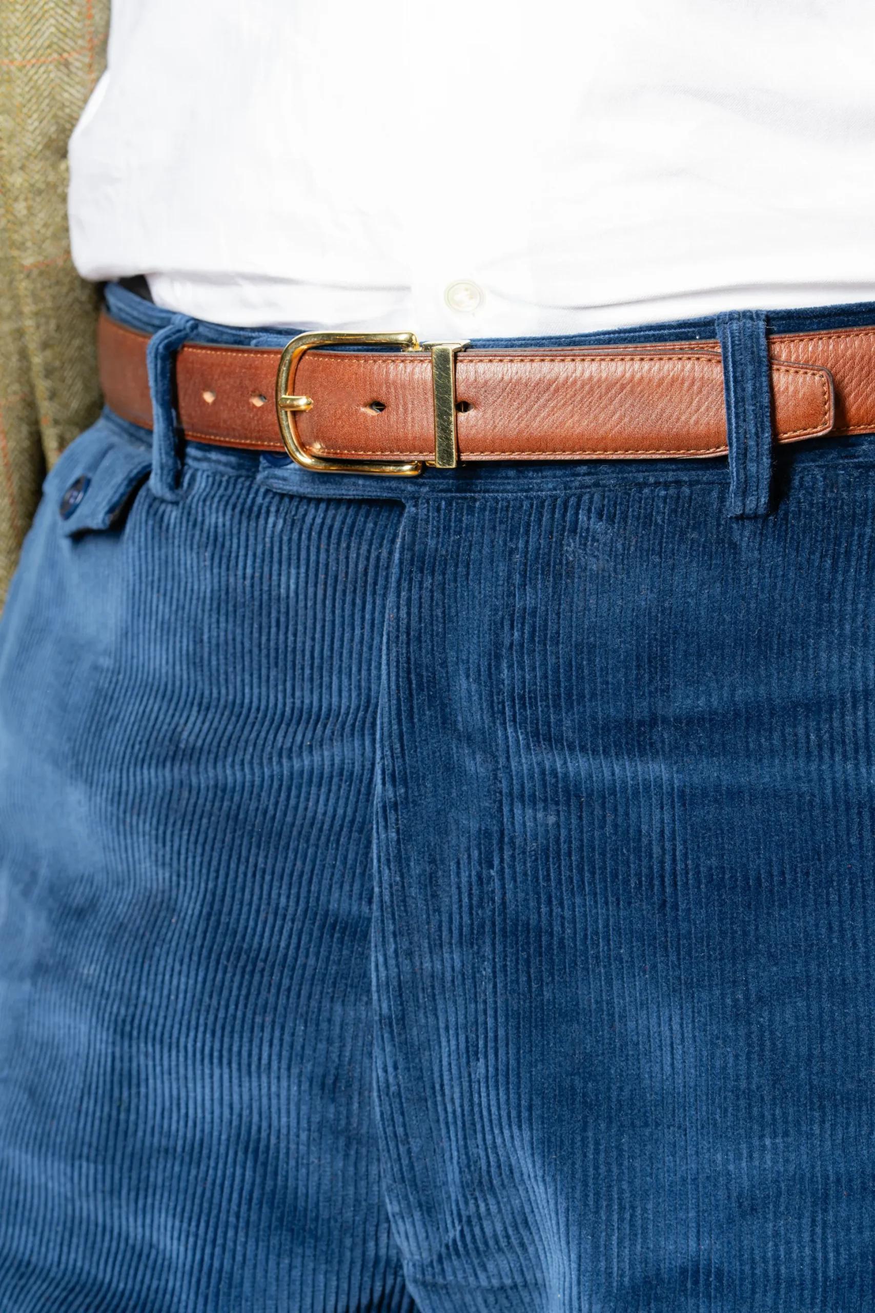 Black Boxcalf & Brown Russian Reindeer Reversible Leather Belt