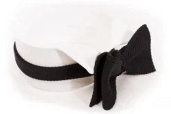 Black Butterfly Wide Rib Grosgrain Bow Tie