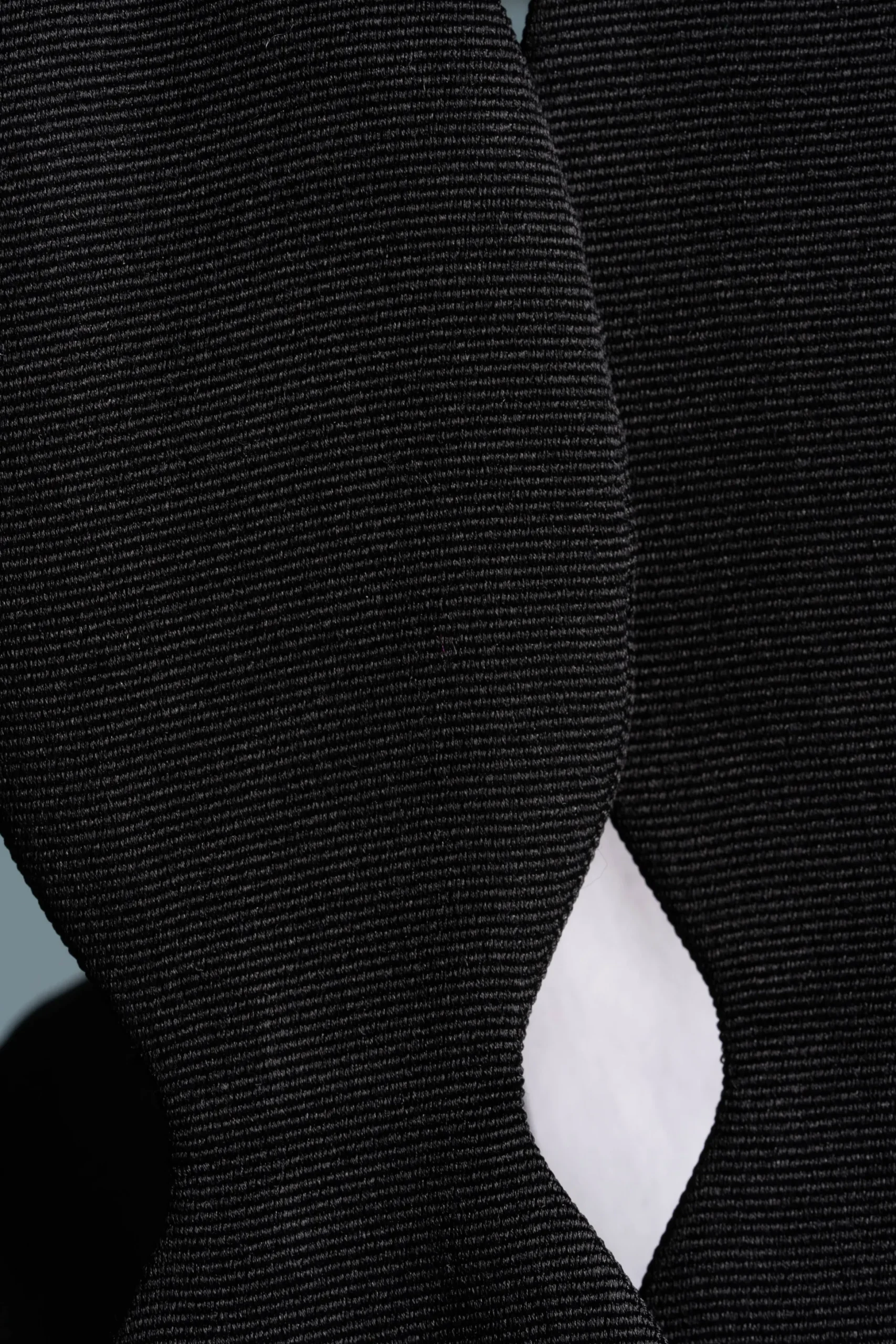 Black Diamond Silk Faille Grosgrain Bow Tie