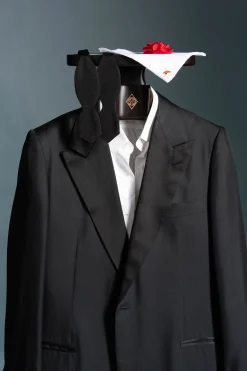 Black Diamond Silk Faille Grosgrain Bow Tie