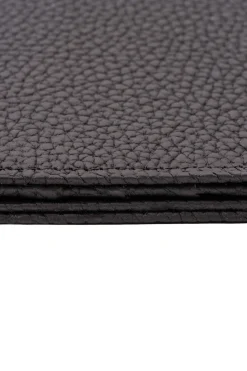 Black Full-Grain Togo Leather Passport Holder