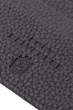 Black Full-Grain Togo Leather Passport Holder