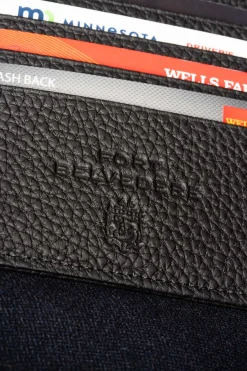 Black Full-Grain Togo Leather Passport Holder