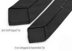 Black Grenadine Silk Tie