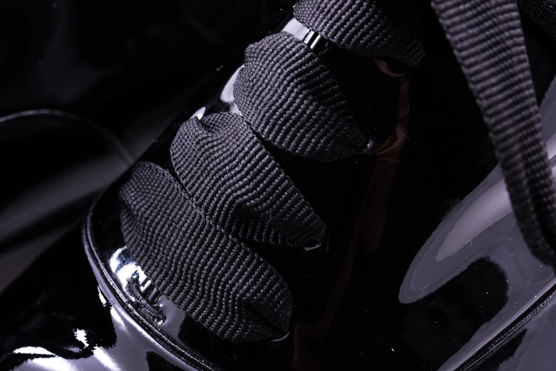 Black Grosgrain Faille Evening Shoelaces