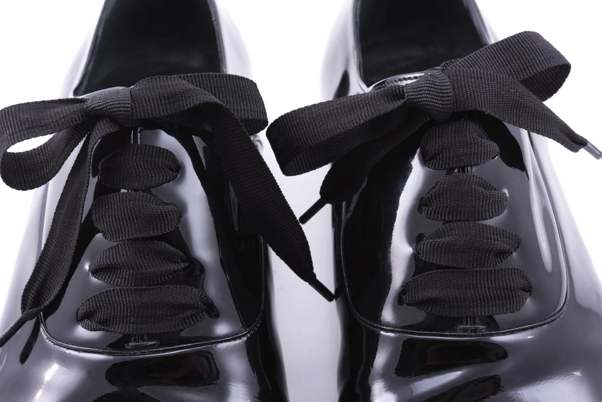 Black Grosgrain Faille Evening Shoelaces