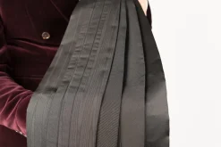 Black Moiré Silk Cummerbund