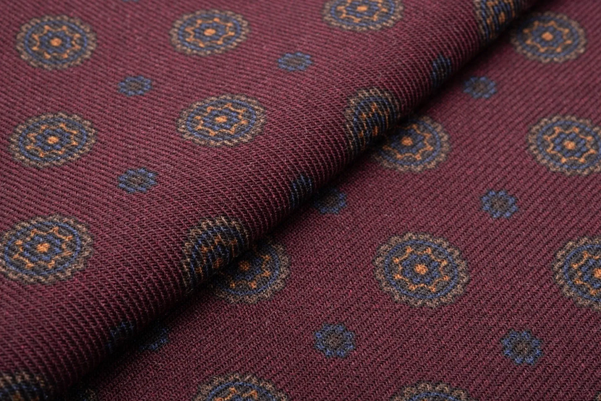 Black Paisley & Micropattern Reversible Scarf