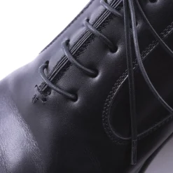 Black Round Waxed Cotton Bootlaces