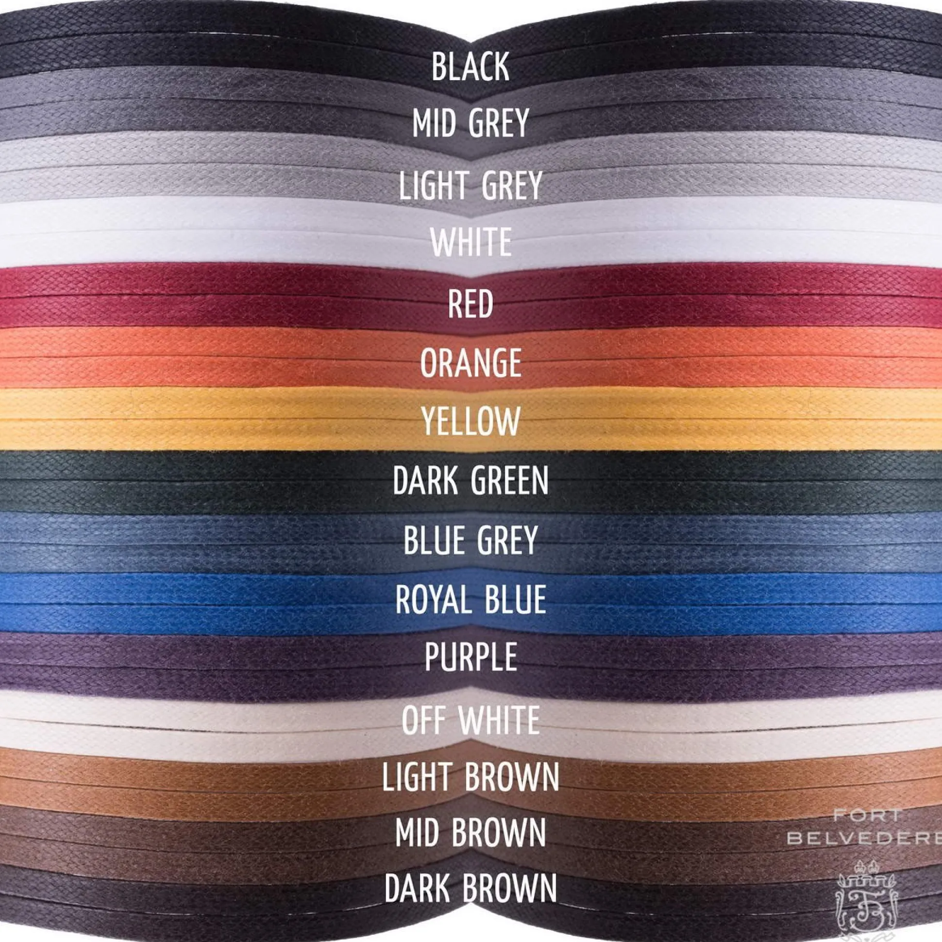 Black Round Waxed Cotton Bootlaces