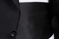 Black Satin Silk Cummerbund