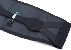 Black Satin Silk Cummerbund