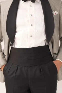 Black Satin Silk Cummerbund