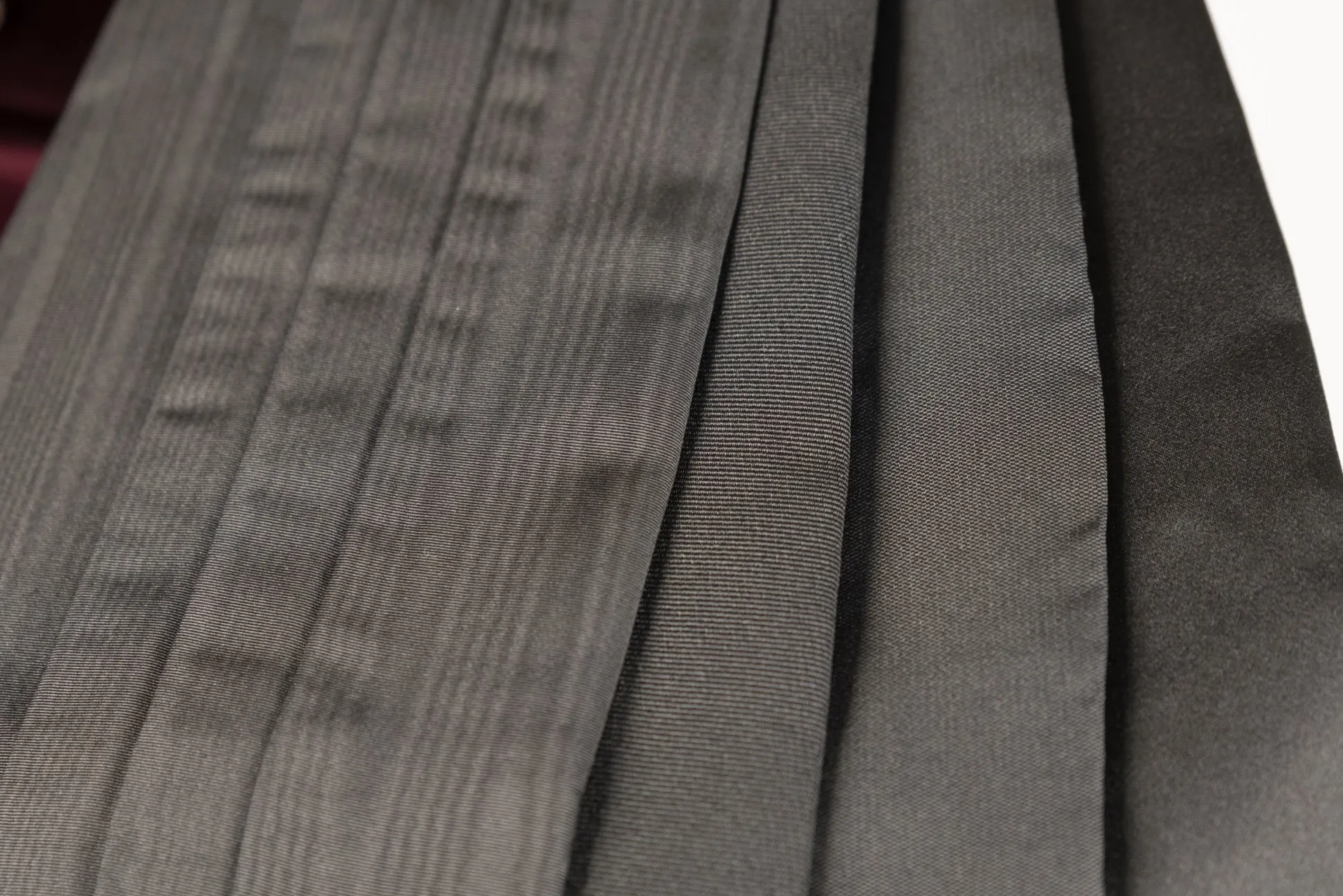 Black Satin Silk Cummerbund - Small / Medium