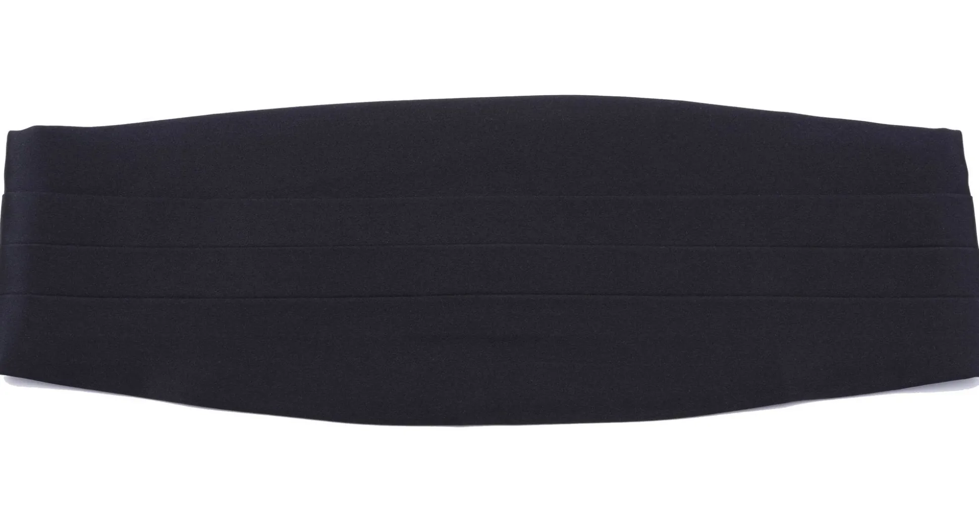 Black Satin Silk Cummerbund - Small / Medium