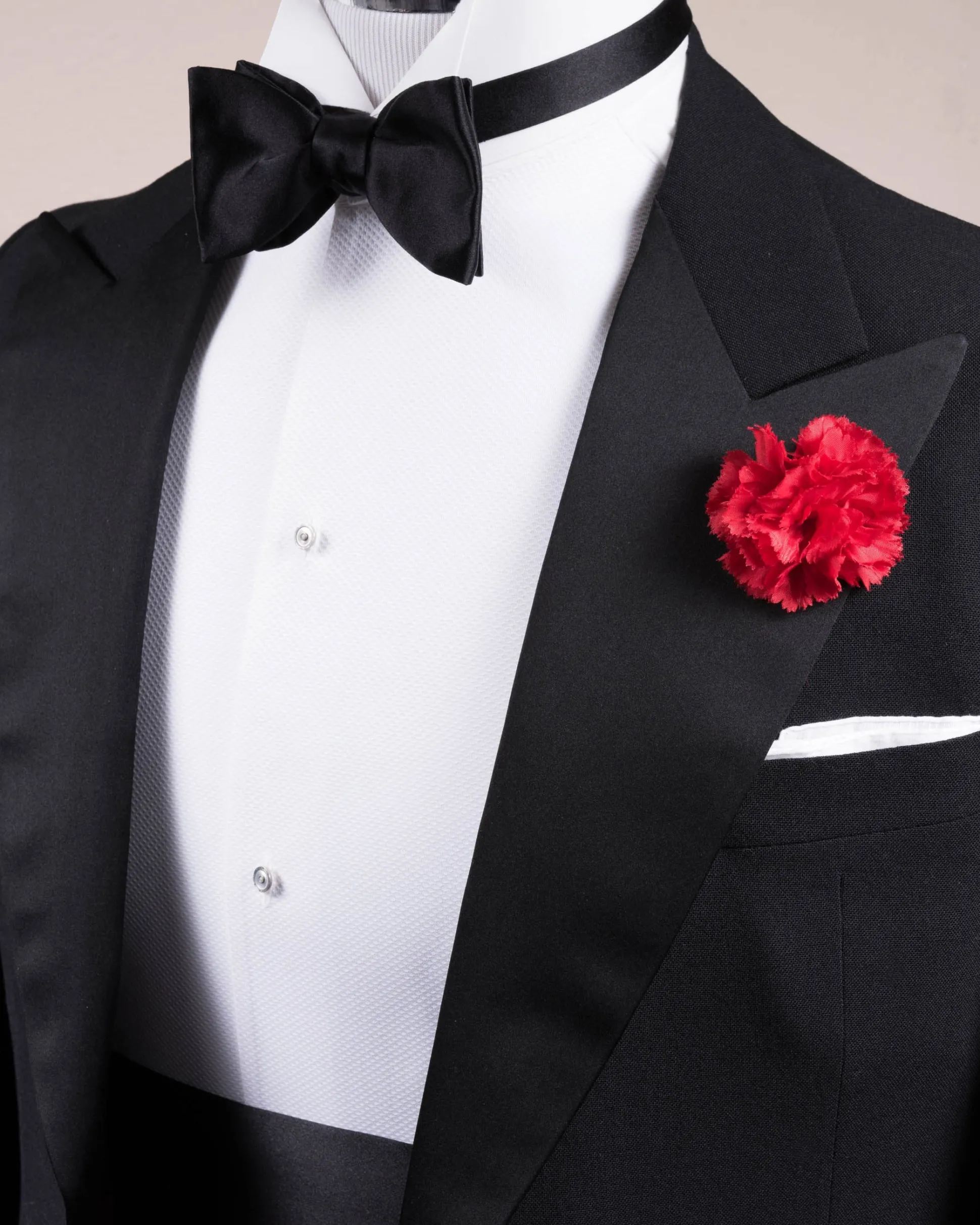 Black Satin Silk Cummerbund - Small / Medium