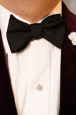 Black Silk Barathea Self-Tie Bow Tie