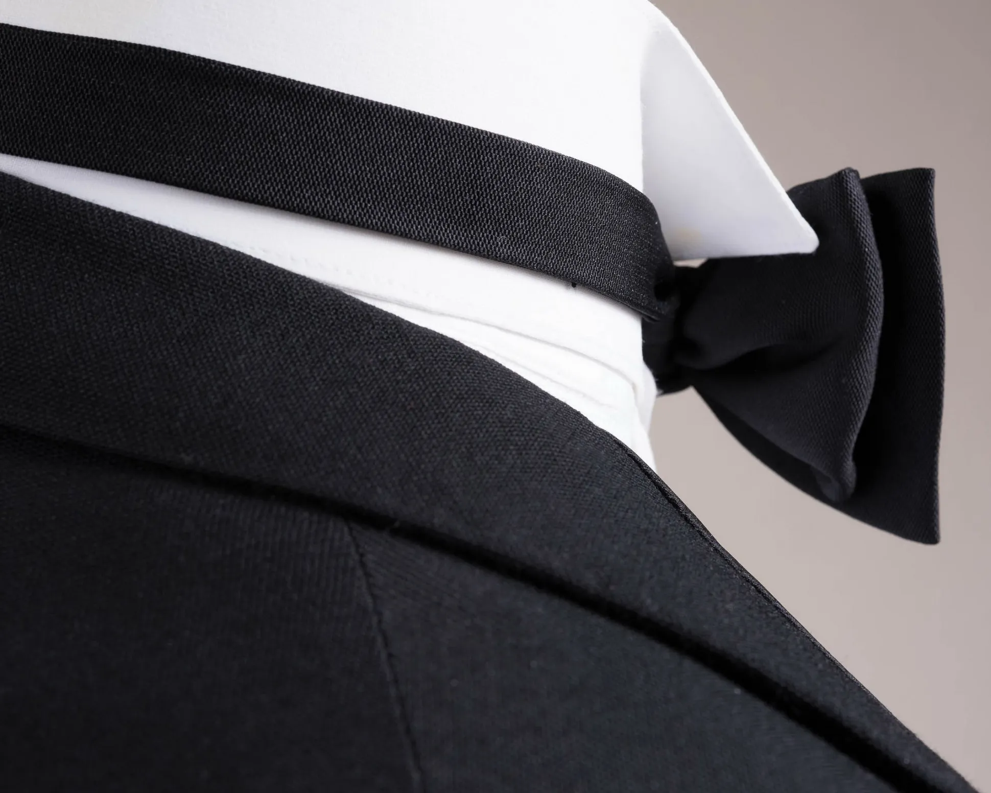 Black Silk Barathea Self-Tie Bow Tie