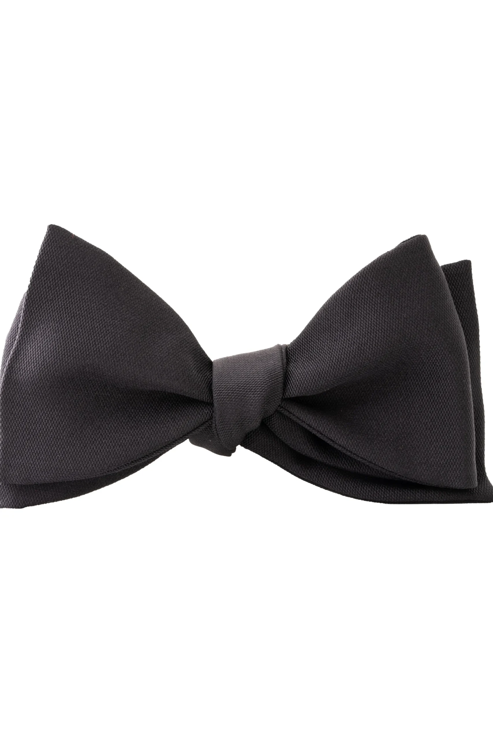 Black Silk Barathea Self-Tie Bow Tie