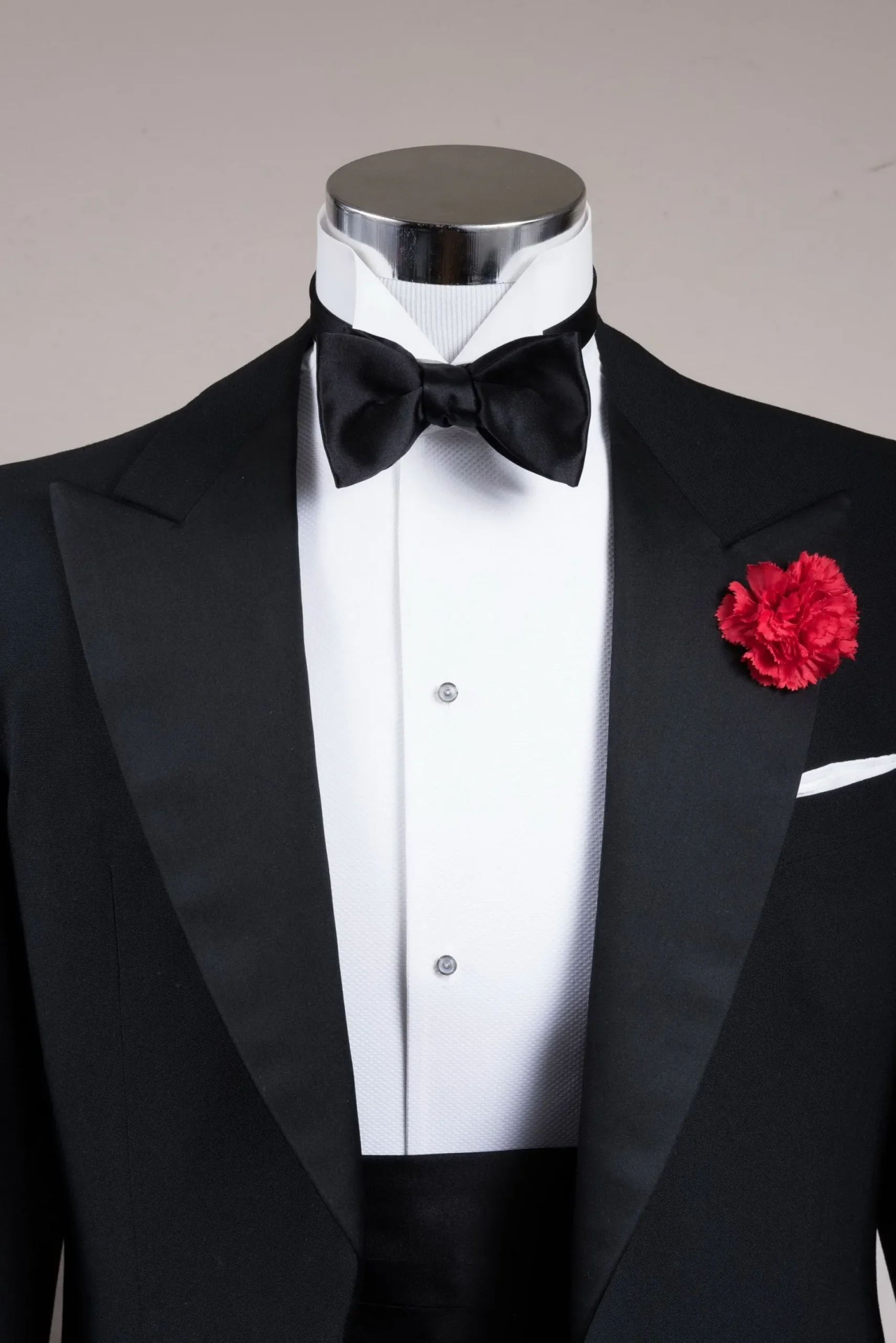 Black Silk Satin Butterfly Self-Tie Bow Tie