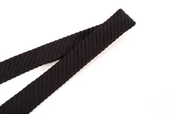 Black Single-End Wide Rib Grosgrain Bow Tie