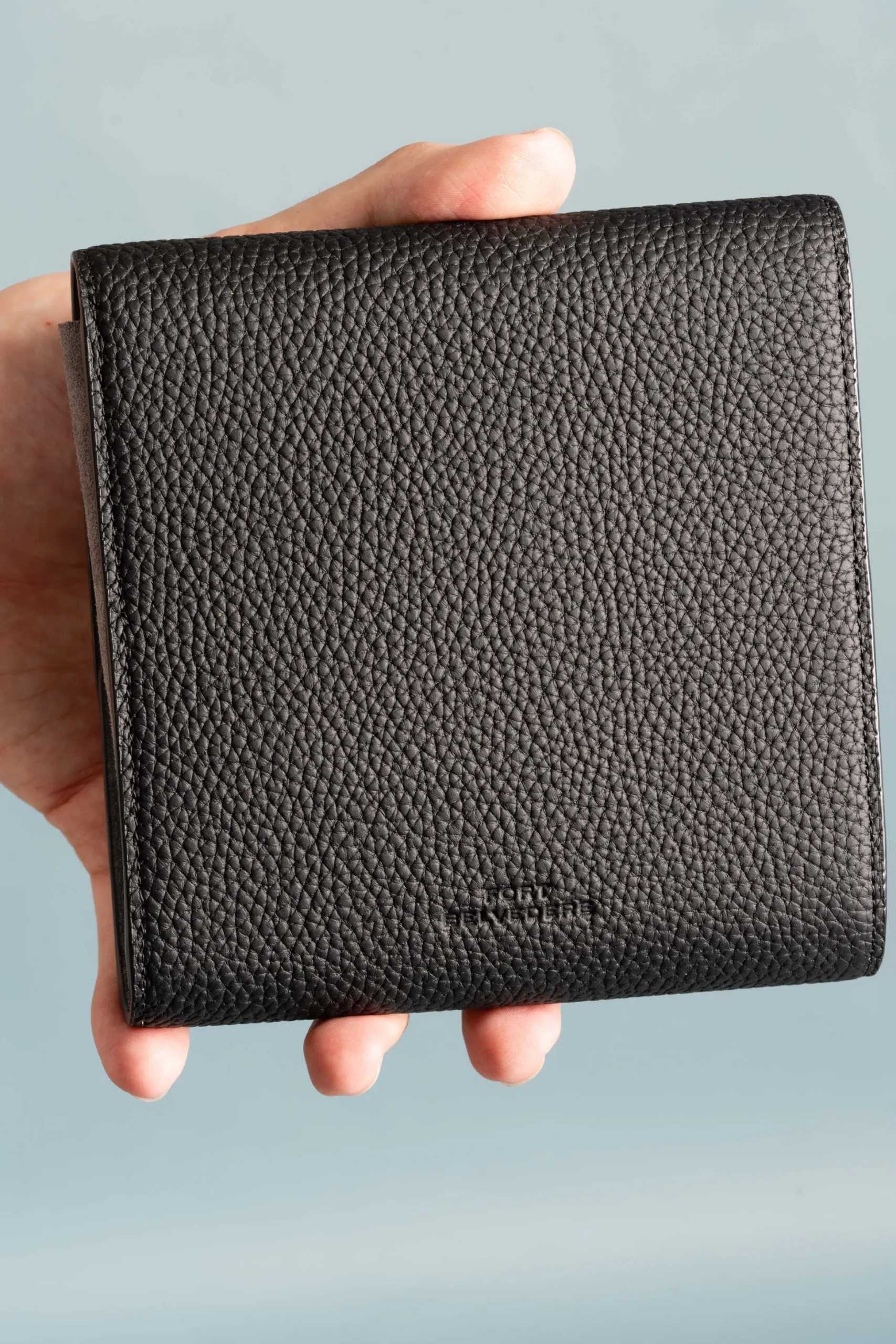 Black Togo & Gray Suede Leather Watch Case