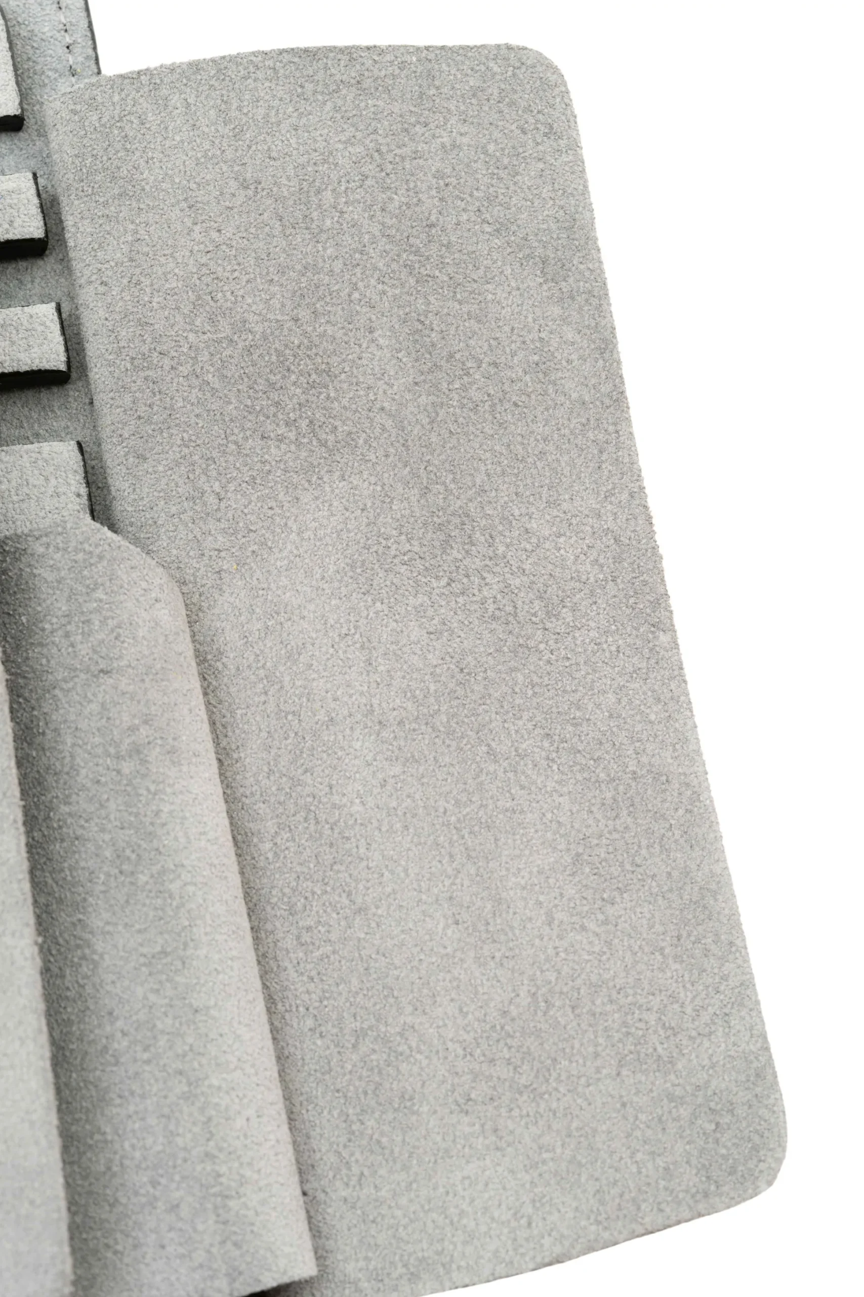 Black Togo & Gray Suede Leather Watch Case