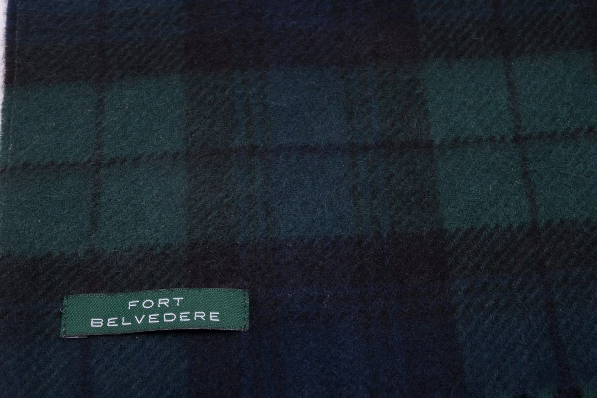 Black Watch Tartan Cashmere Scarf