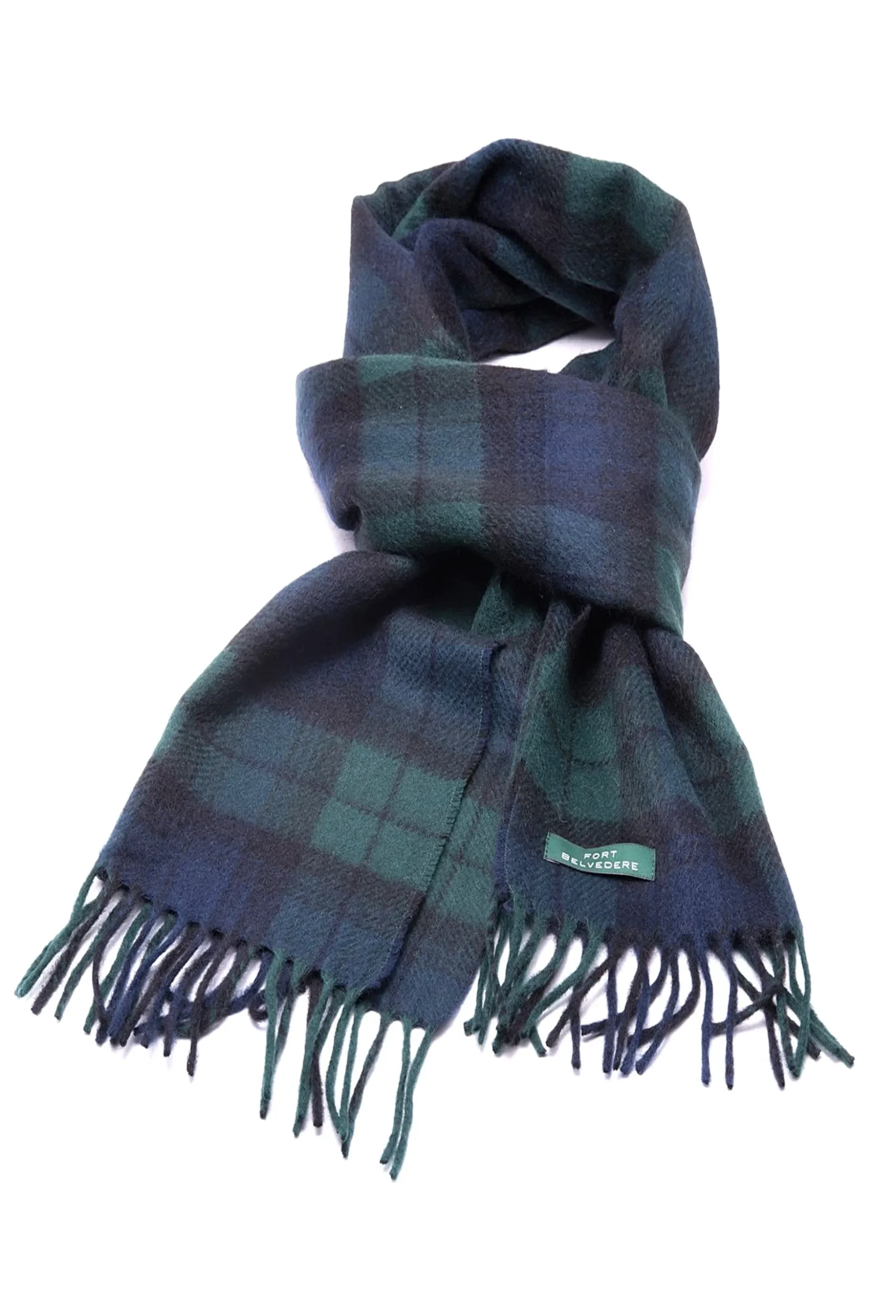 Black Watch Tartan Cashmere Scarf