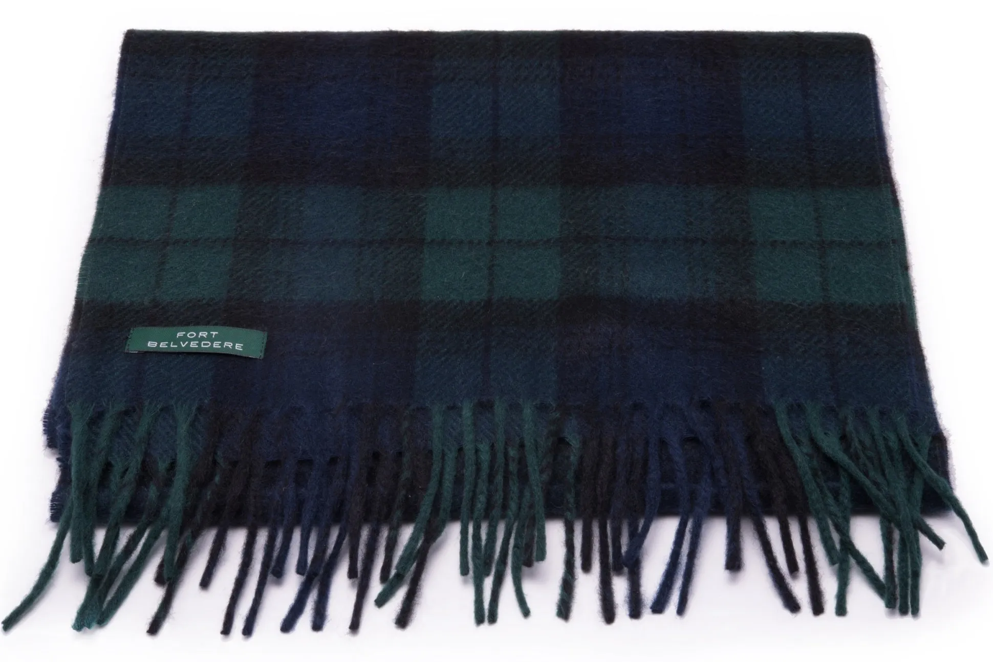 Black Watch Tartan Cashmere Scarf